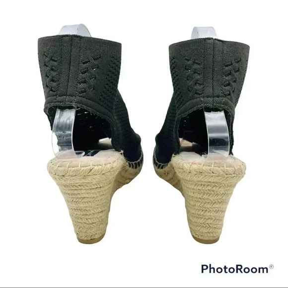 Steven by Steve Madden Evers Green Fabric Espadrille Wedges - Picture 4 of 6